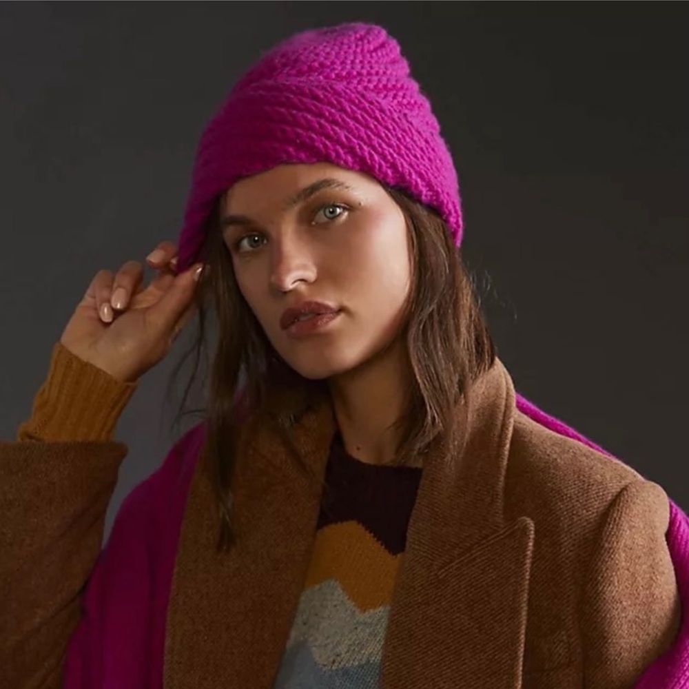 Anthropologie Cashmere Beanie Hat